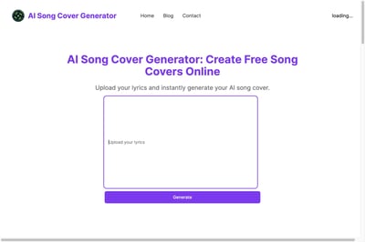 AI Song Cover Generator preview